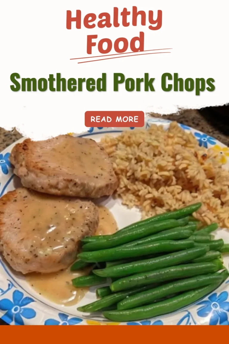 Delicious smothered pork chops cooked in flavorful sauce