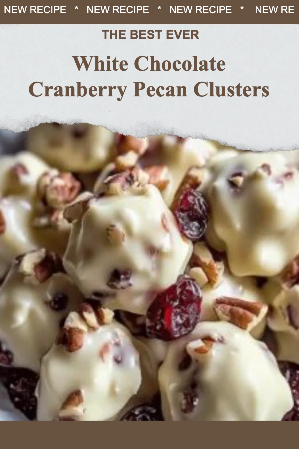 White Chocolate Cranberry Pecan Clusters