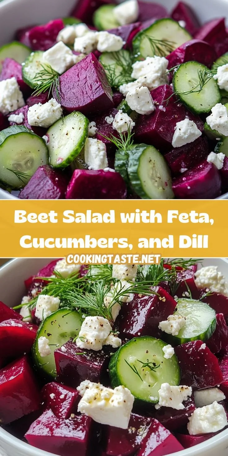 Beet Salad with Feta, Cucumbers, and Dill
