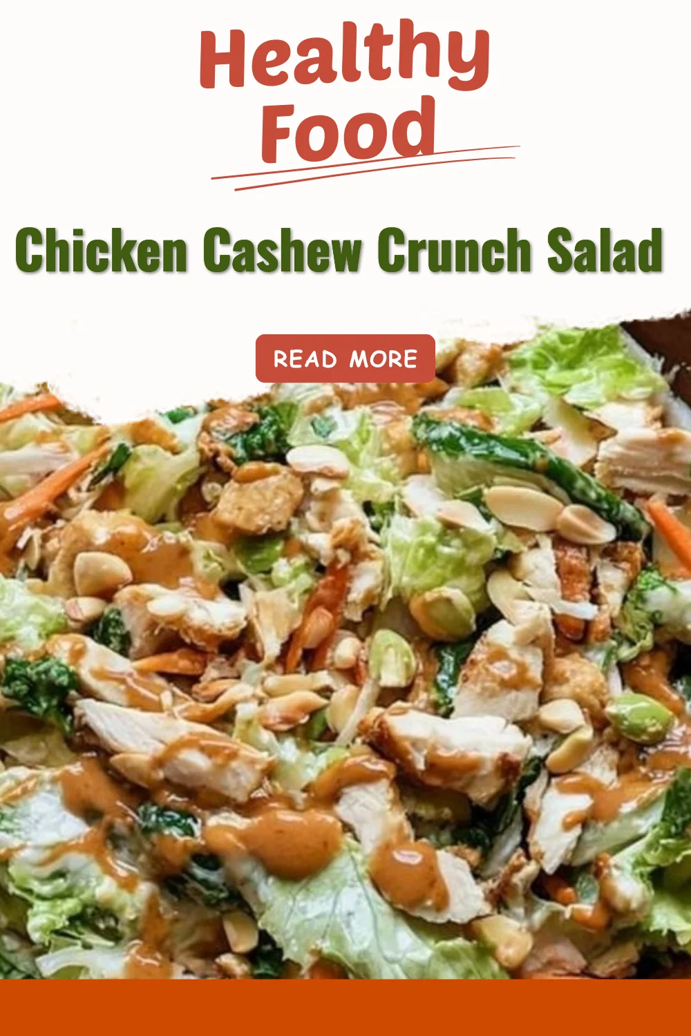 Delicious Chicken Cashew Crunch Salad with vibrant vegetables and crunchy cashews