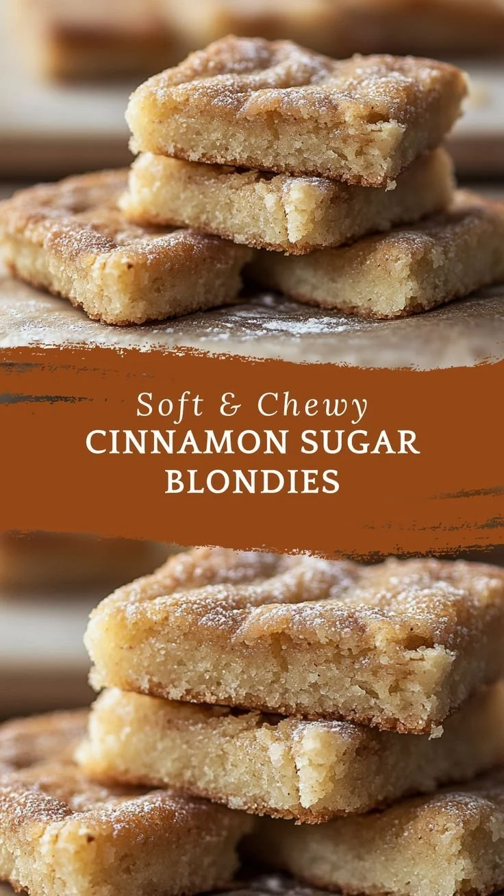 Cinnamon Sugar Blondies