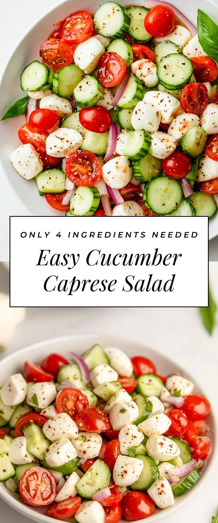 Cucumber Caprese Salad