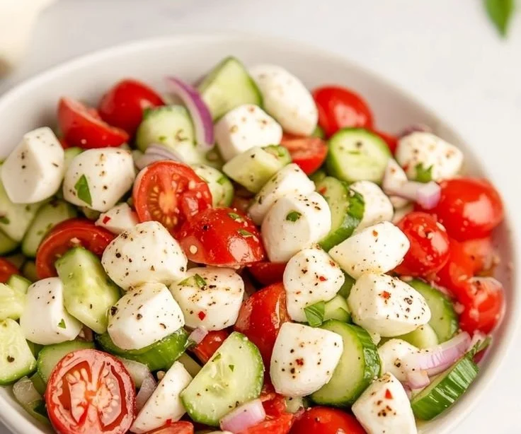 Cucumber Caprese Salad
