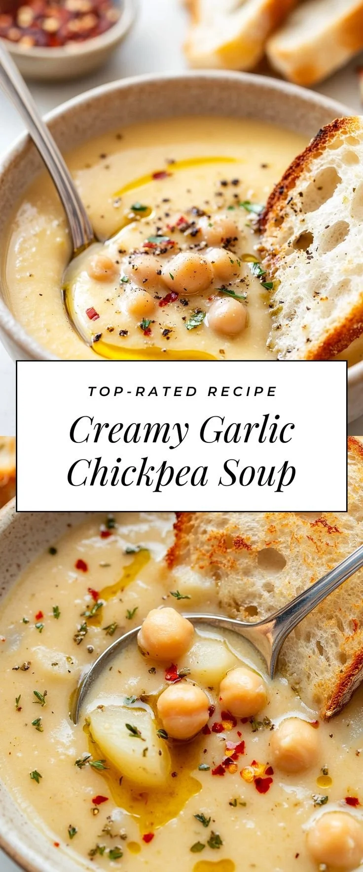Garlic Chickpea Soup