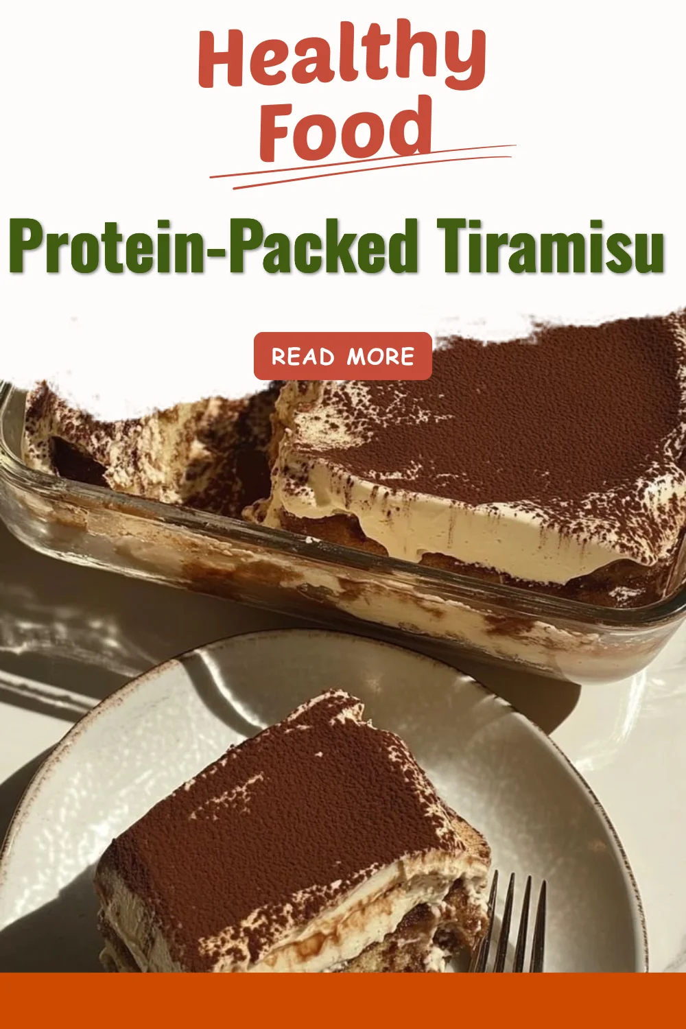 Protein-packed tiramisu dessert showcasing layers of rich coffee and creamy filling