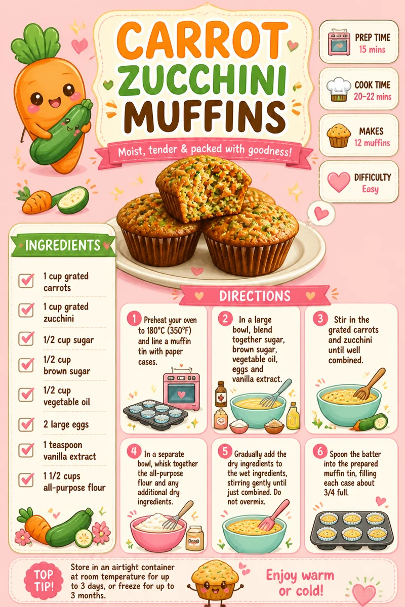 Freshly baked carrot and courgette muffins on a cooling rack