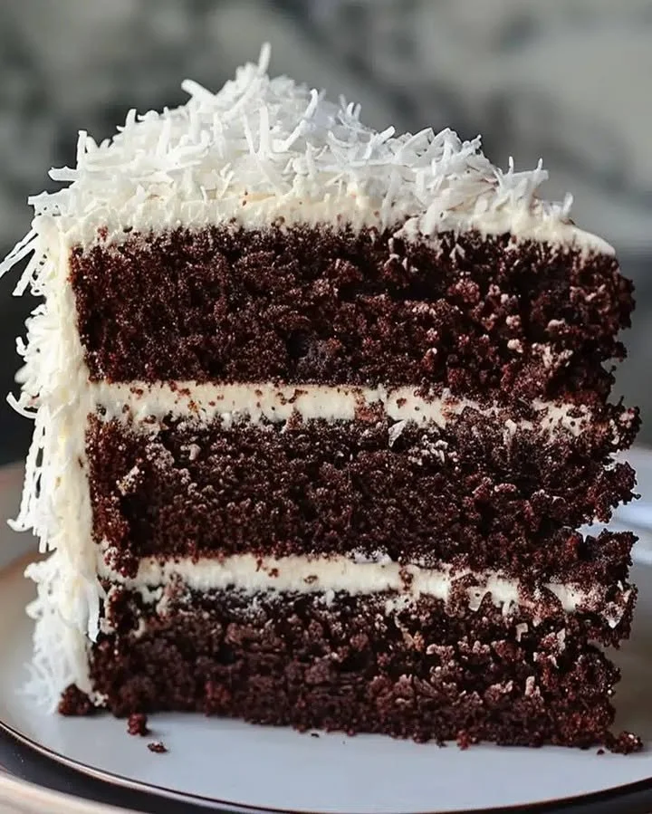 Decadent Chocolate Coconut Cake
