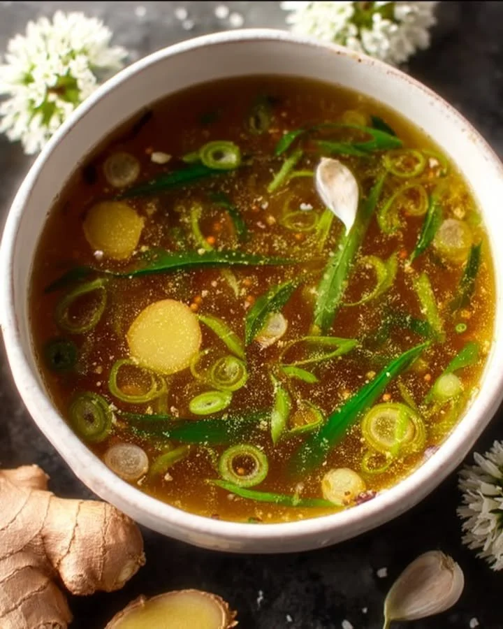 Healing Miso-Ginger Lemon Detox Broth