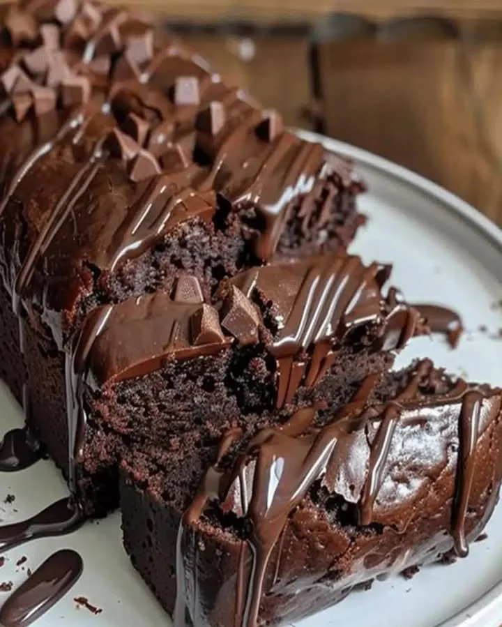 Most Delicious Hot Fudge Brownie Bread