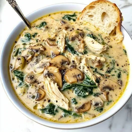 Rotisserie Chicken Mushroom Soup Comfort Bowl