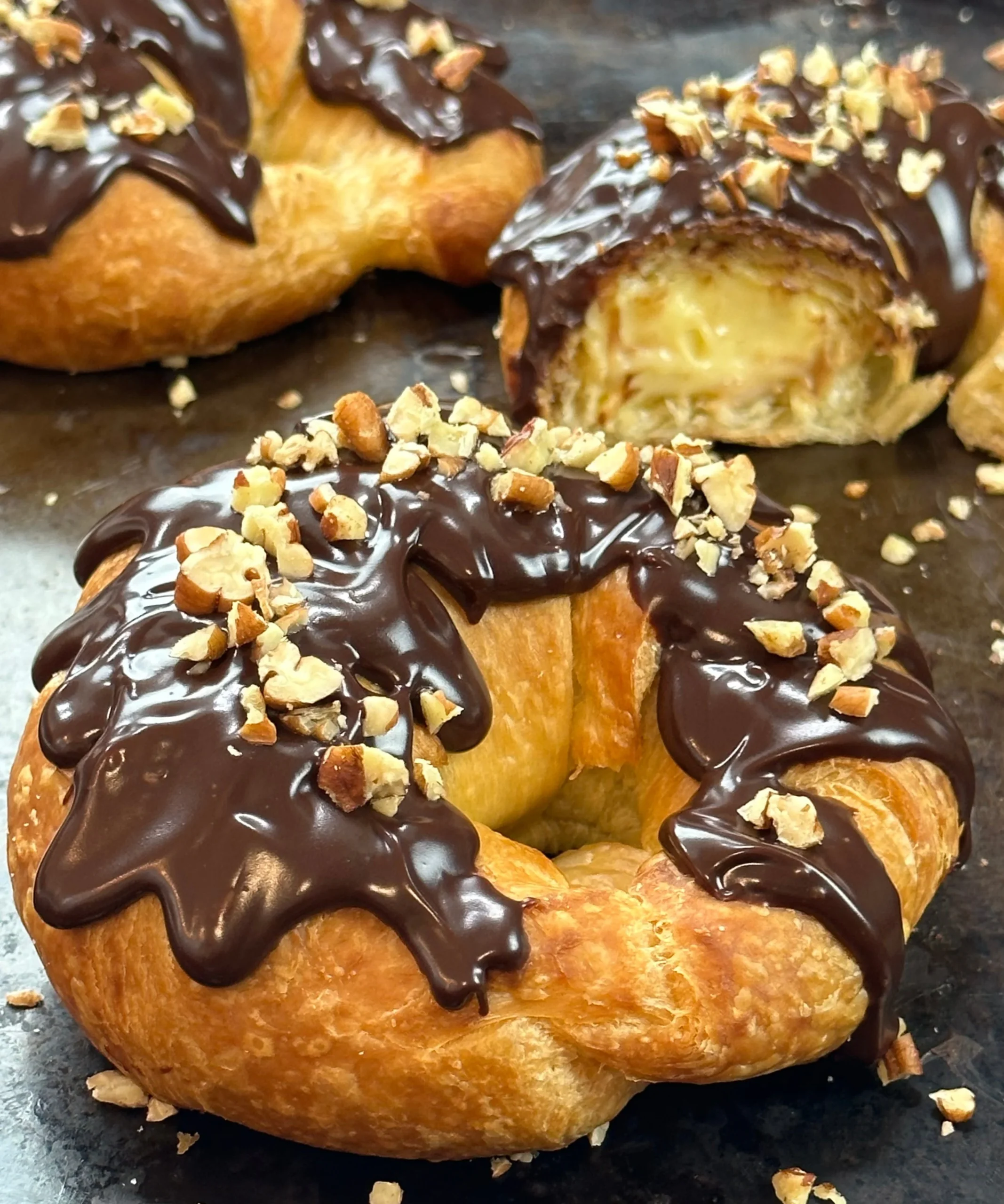 Boston Cream Pie Croissants