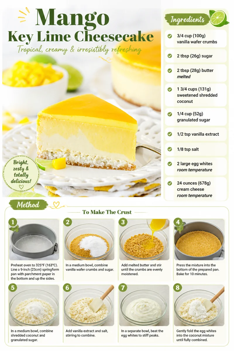Mango Key Lime Cheesecake