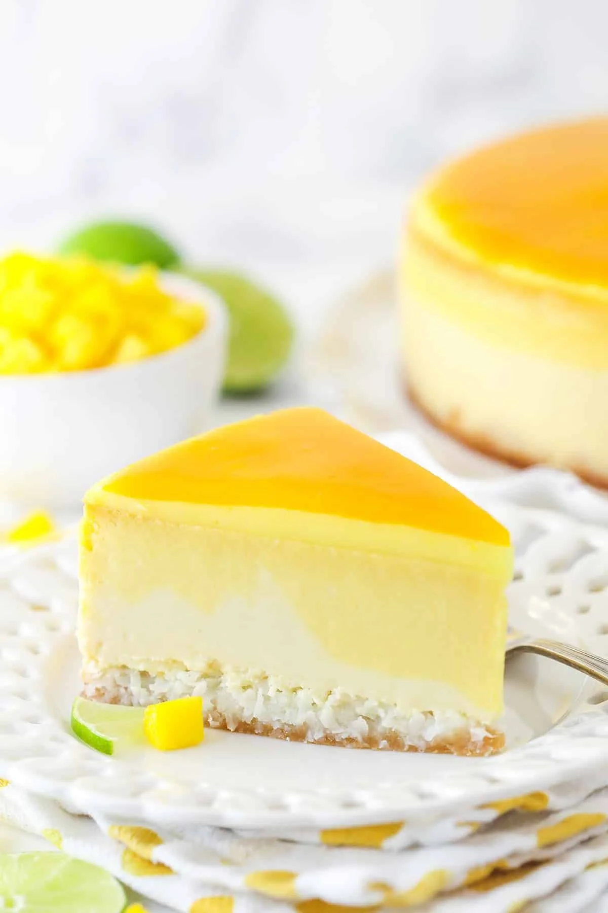 Mango Key Lime Cheesecake