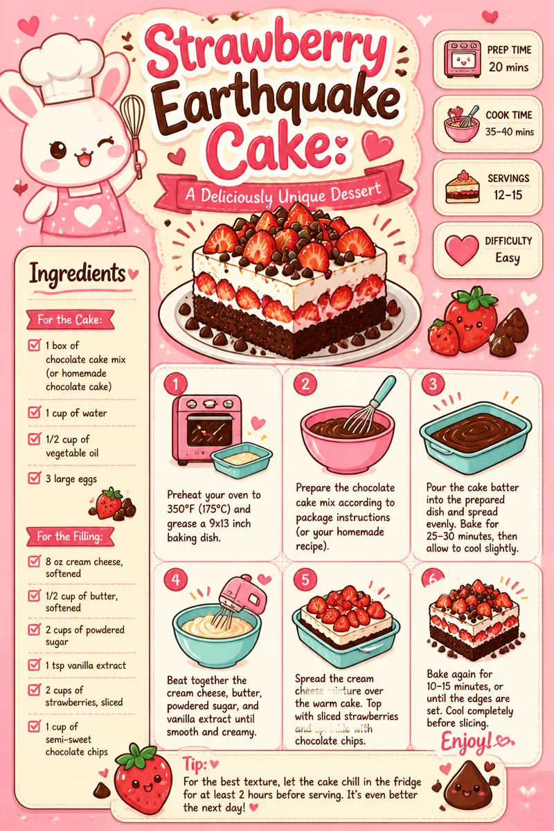 Strawberry Earthquake Cake: A Deliciously Unique Dessert