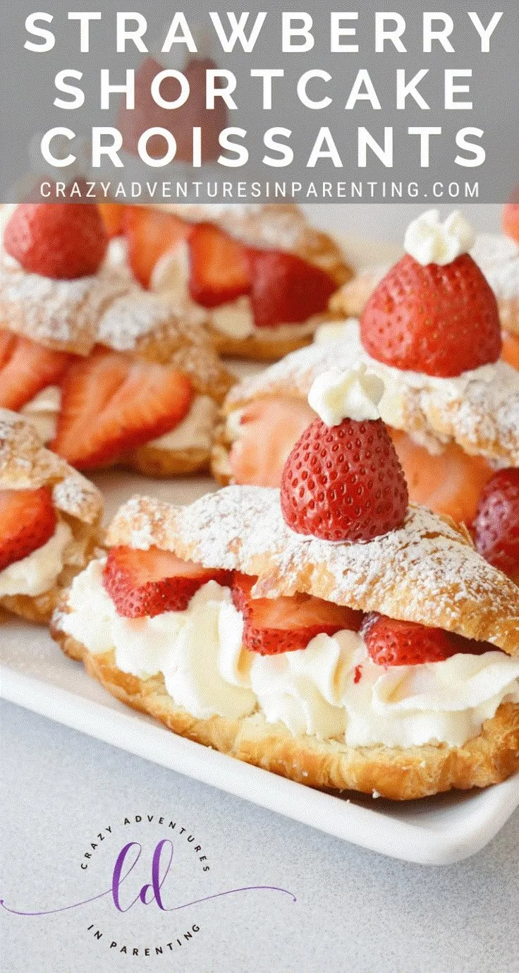 Strawberry Shortcake Croissants