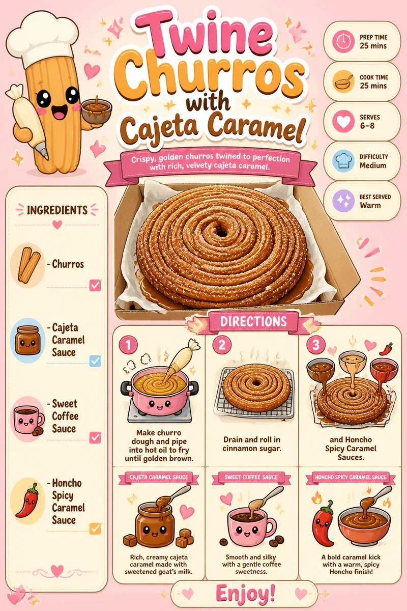 Twisted Churros with Cajeta Caramel