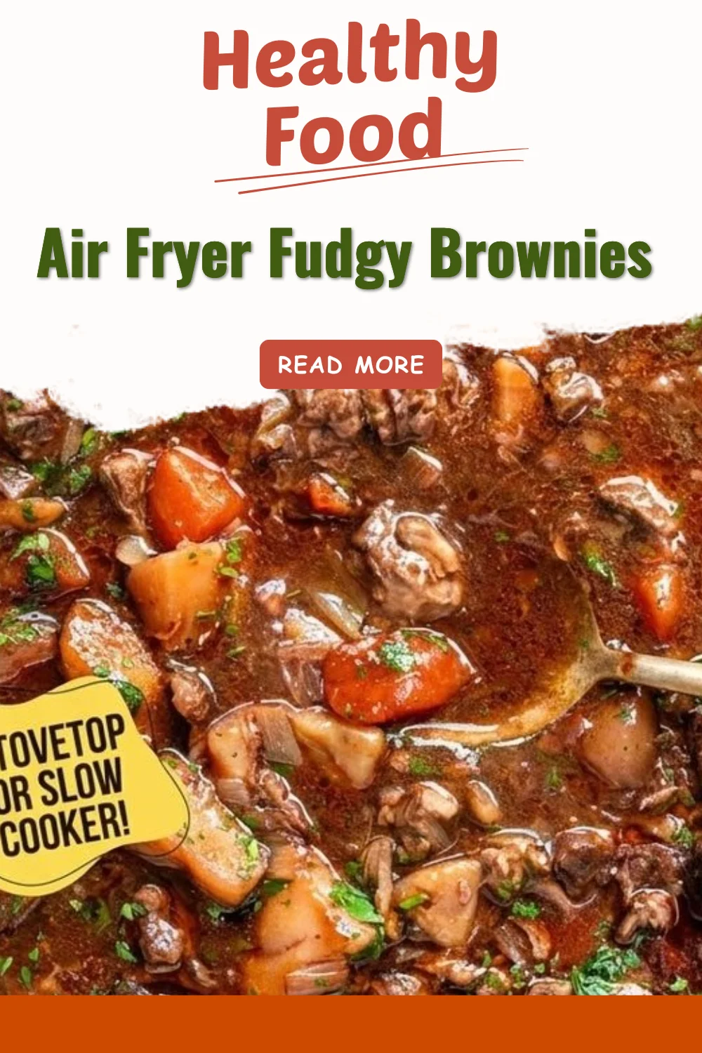 Delicious air fryer fudgy brownies served on a plate with chocolate drizzle