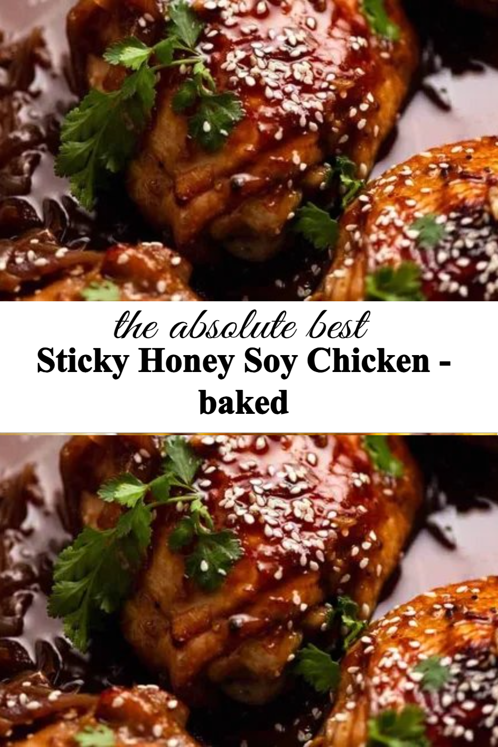 Sticky Honey Soy Chicken – baked