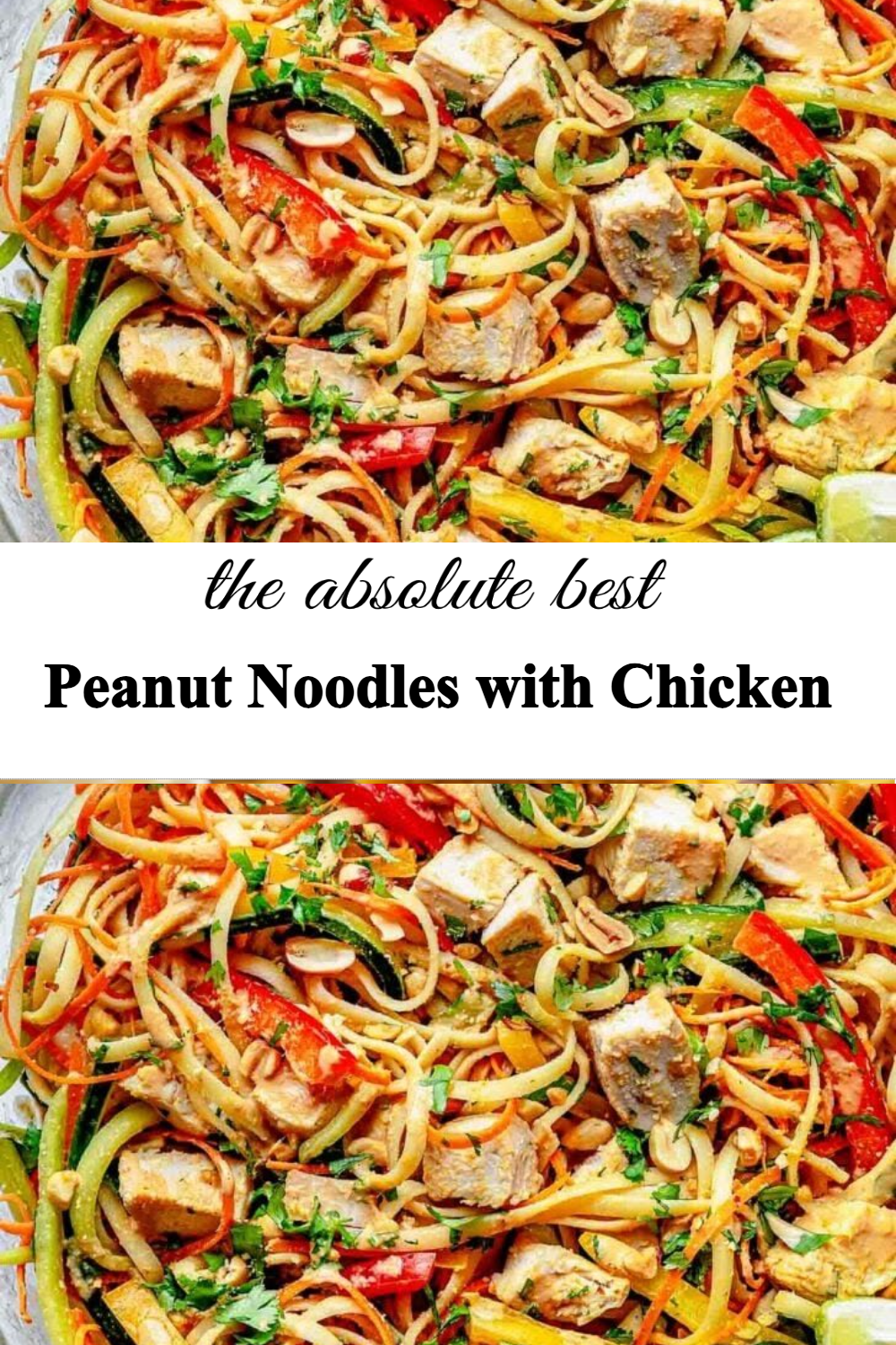 Peanut Noodles with Chicken
