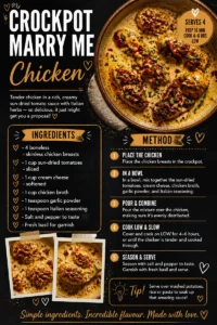 Crockpot Marry Me Chicken served with creamy sauce and fresh herbs