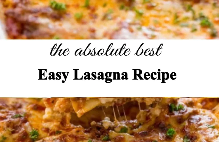 Delicious homemade lasagna served with fresh basil and cheese