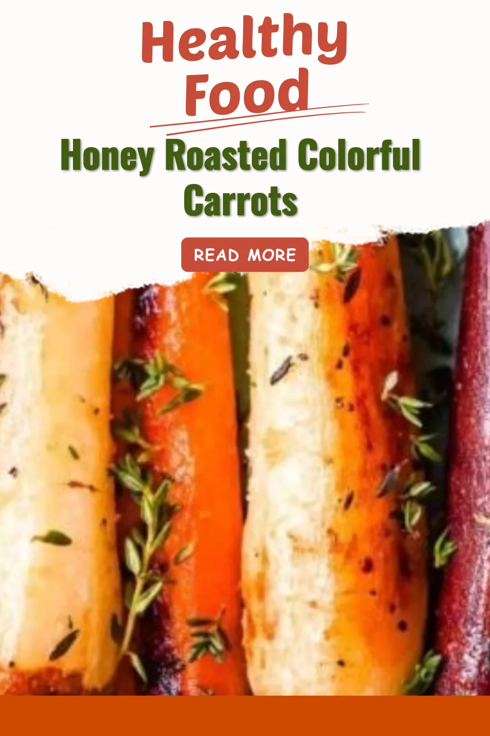 A tray of honey roasted colorful carrots ready to be served.