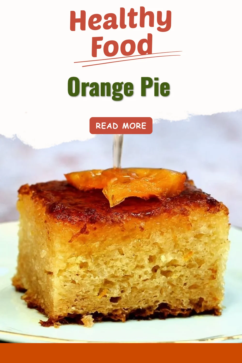 Delicious homemade Orange Pie topped with fresh orange slices