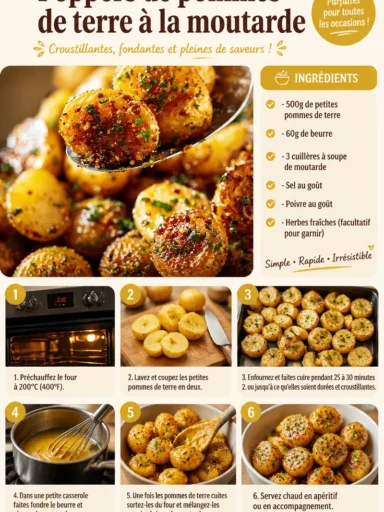 Poppers de pommes de terre à la moutarde croustillants et savoureux