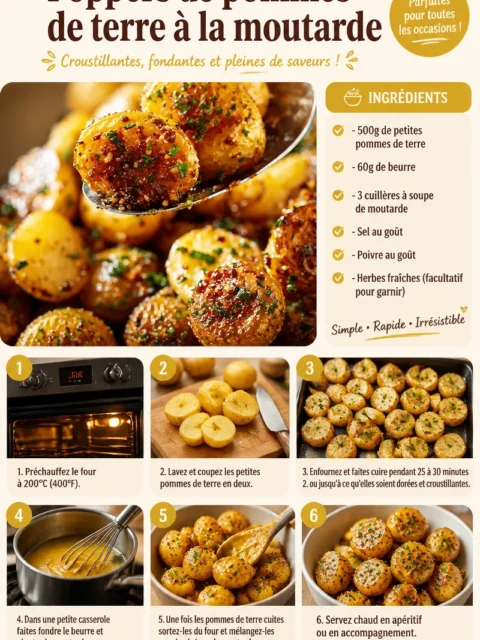 Poppers de pommes de terre à la moutarde croustillants et savoureux