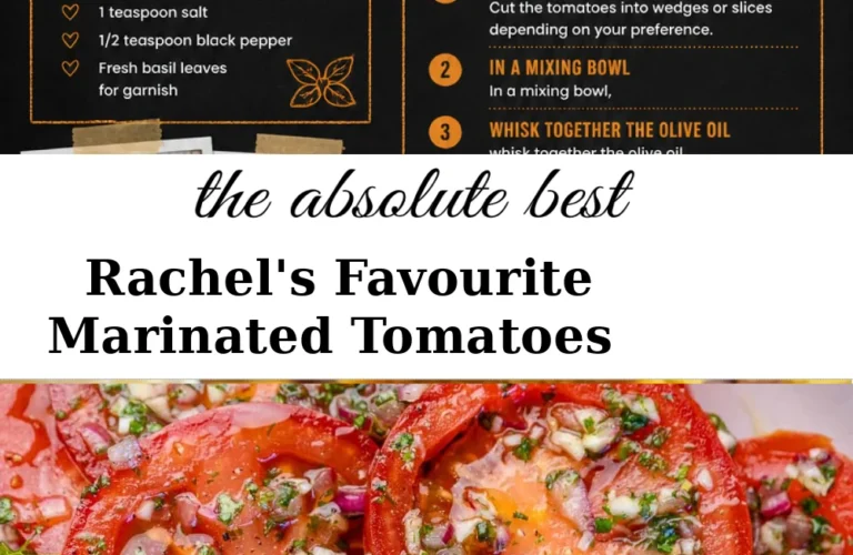 Deliciously marinated tomatoes recipe by Rachel featuring vibrant flavours.