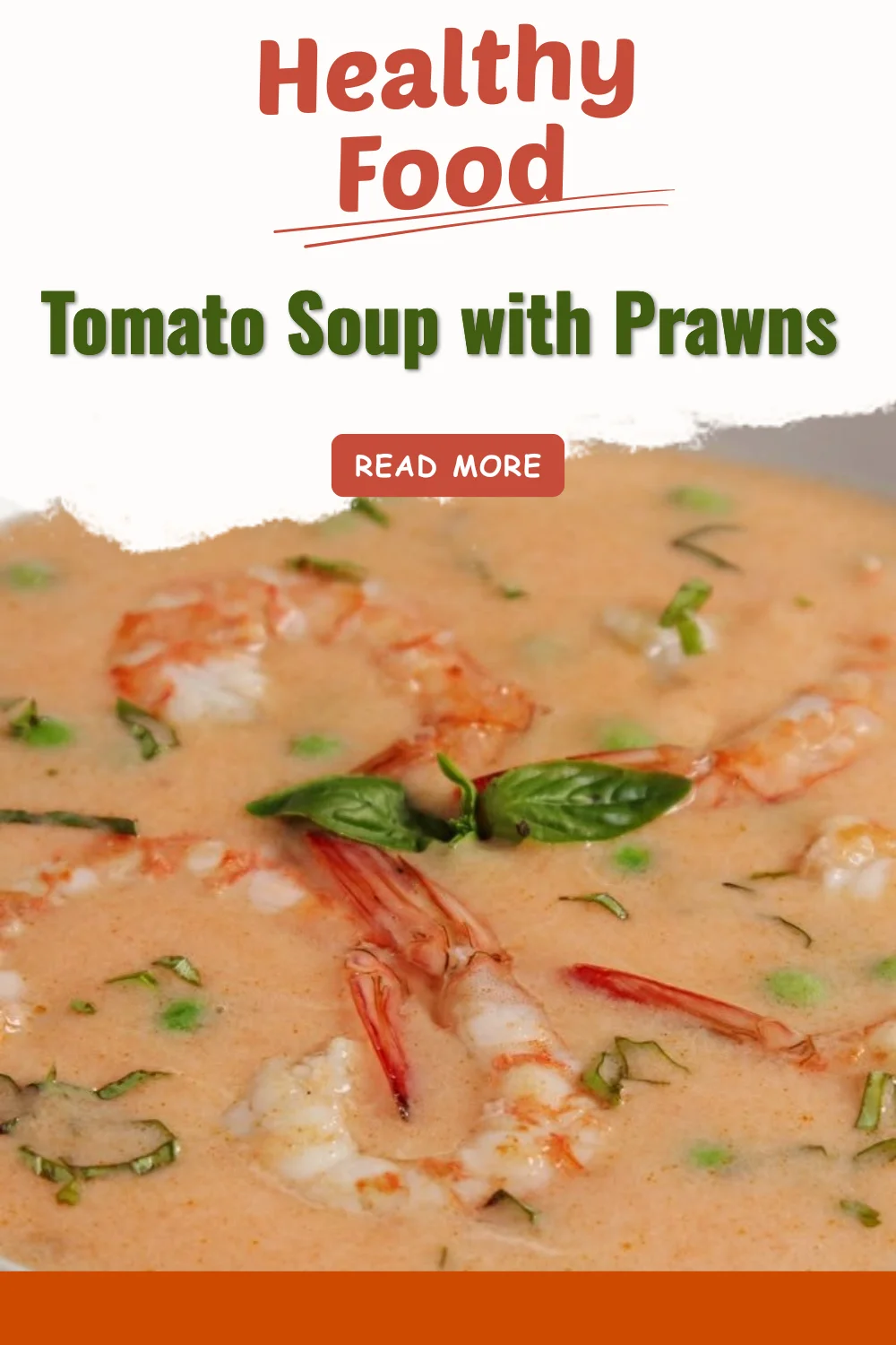 Tomato Soup with Prawns
