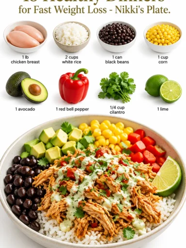 15 healthy dinner recipes for fast weight loss from Nikki's Plate