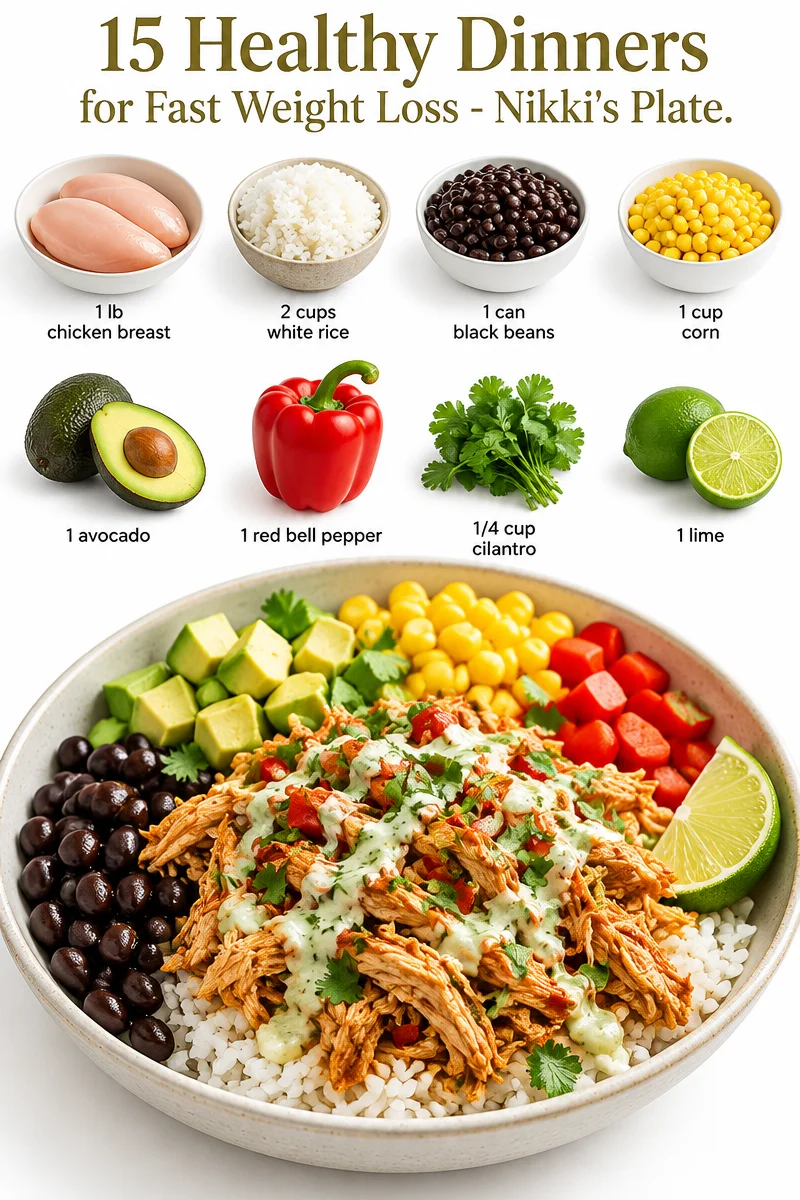 15 healthy dinner recipes for fast weight loss from Nikki's Plate