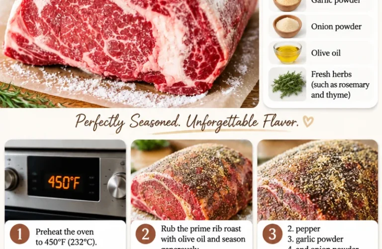 Juicy boneless prime rib cooked to perfection, ready to serve.