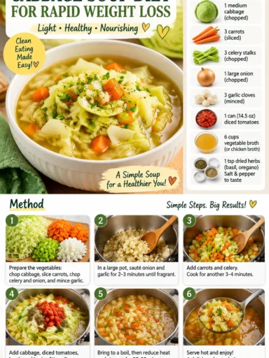 Healthy Cabbage Soup Diet for Rapid Weight Loss