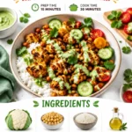 Vegan spinach garlic pasta
