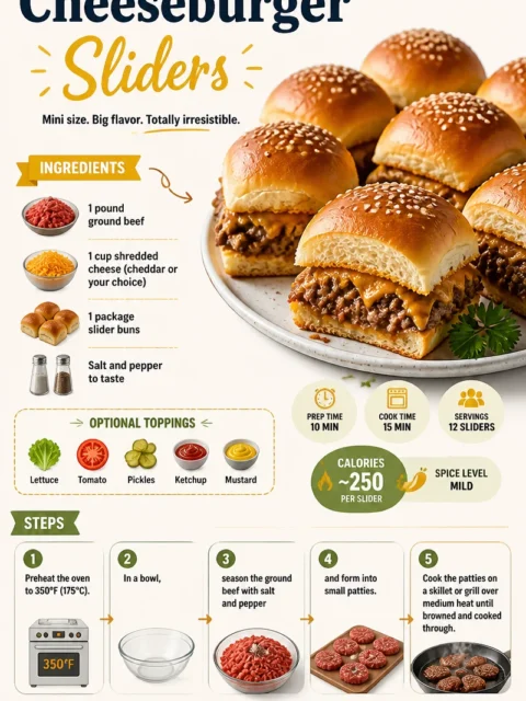 Plate of delicious cheeseburger sliders served with toppings