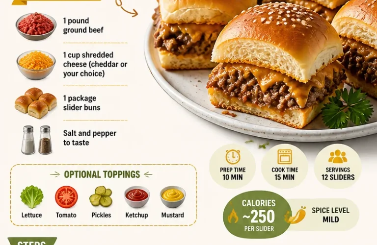 Plate of delicious cheeseburger sliders served with toppings