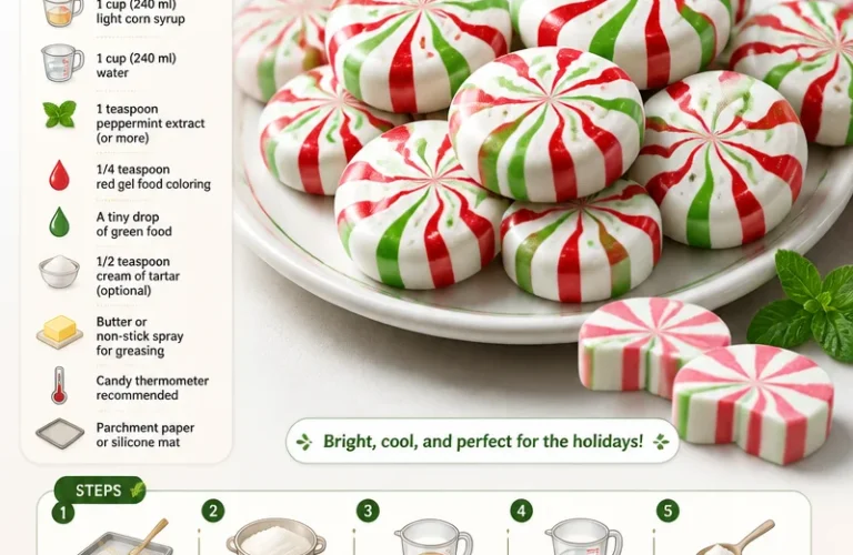 Delicious Christmas Sweet Mint Candy in festive packaging