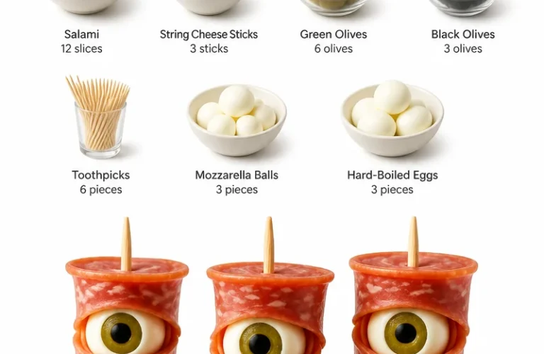 A platter of creative Halloween appetizers ideal for festive gatherings.