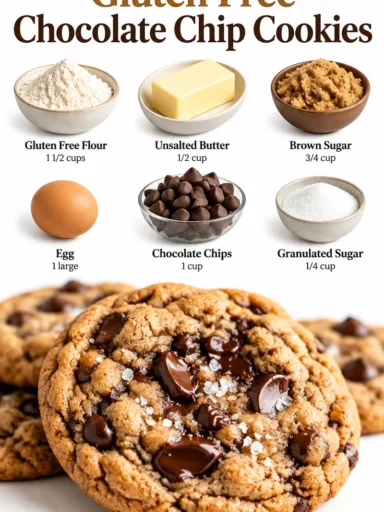 Delicious gluten free chocolate chip cookies fresh out of the oven