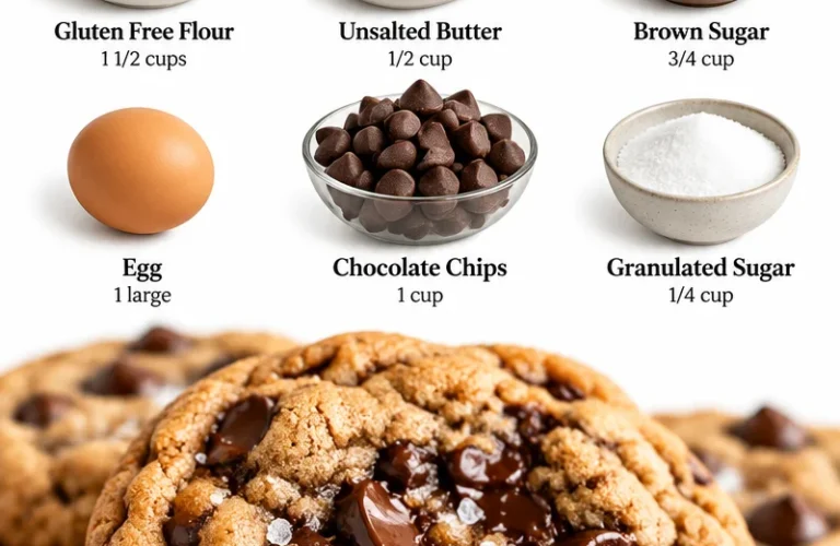 Delicious gluten free chocolate chip cookies fresh out of the oven