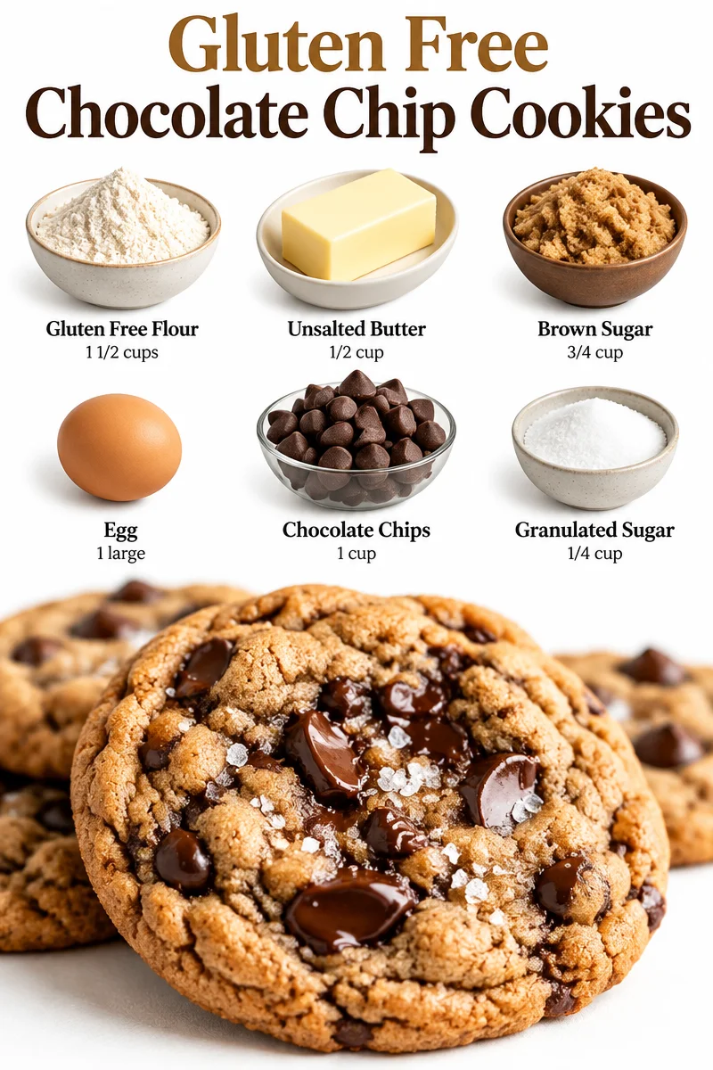 Delicious gluten free chocolate chip cookies fresh out of the oven