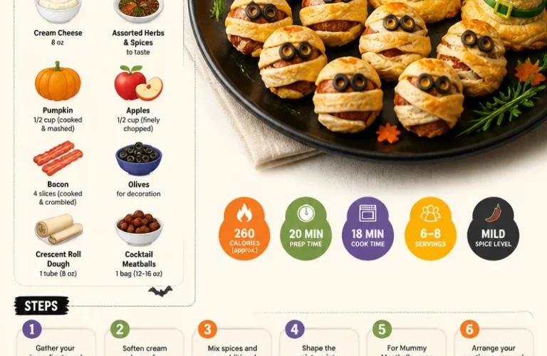 Spooky Halloween themed appetizers for a festive party
