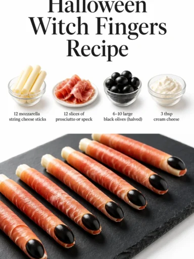 Spooky Halloween Witch Fingers recipe for festive treats