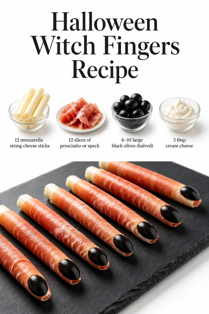 Spooky Halloween Witch Fingers recipe for festive treats