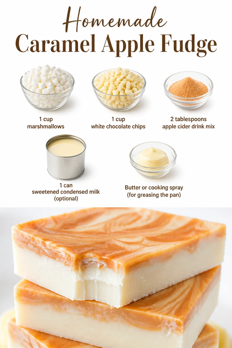 Delicious homemade caramel apple fudge dessert on a plate