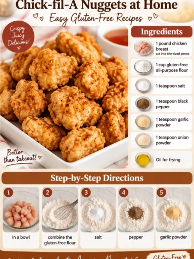 Homemade gluten-free nuggets inspired by Chick-fil-A recipe