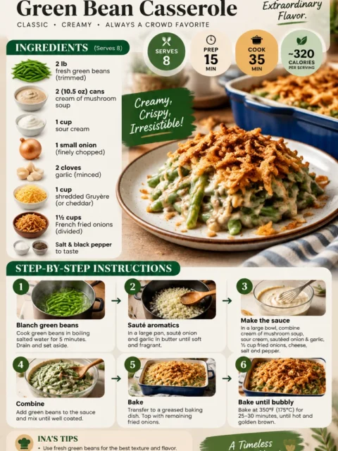 Ina Garten's green bean casserole with cream of mushroom soup