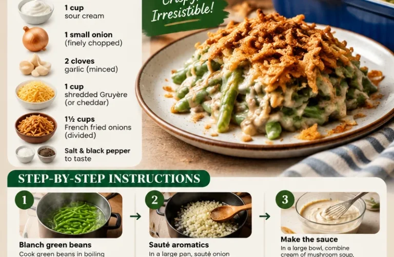 Ina Garten's green bean casserole with cream of mushroom soup